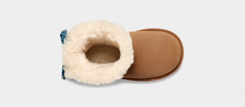 Ugg Toddler Bailey Bow Squiggles Stövlar Barn Bruna | Sverige-41280