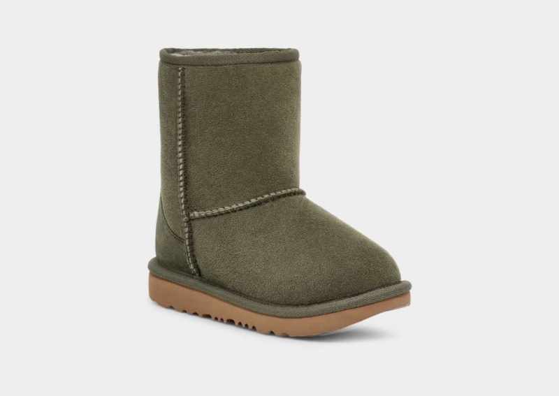 Ugg Toddler Classic Korta II Stövlar Barn Olivgröna | Sverige-70953