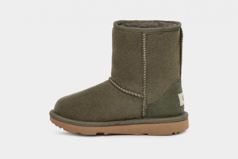 Ugg Toddler Classic Korta II Stövlar Barn Olivgröna | Sverige-70953