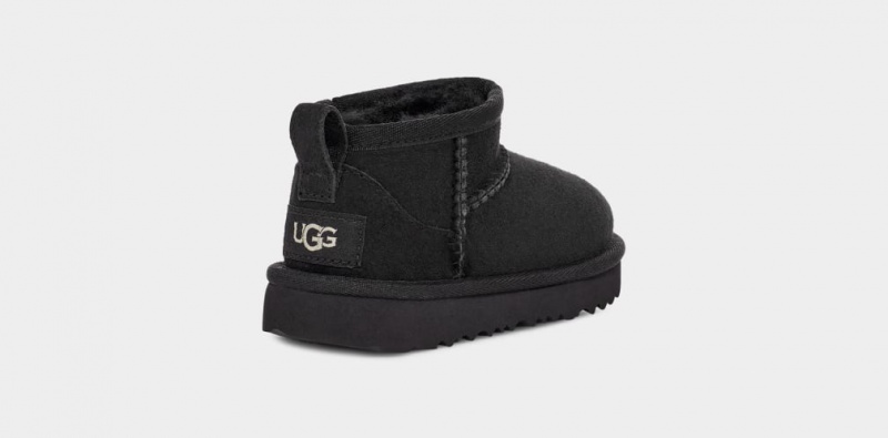 Ugg Toddler Classic Ultra Mini Stövlar Barn Svarta | Sverige-13042