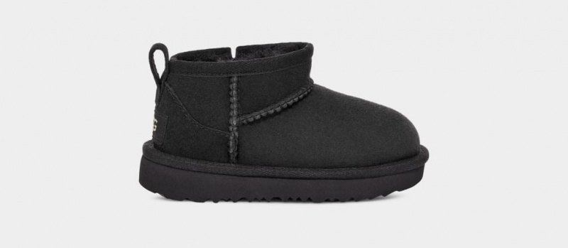 Ugg Toddler Classic Ultra Mini Stövlar Barn Svarta | Sverige-13042