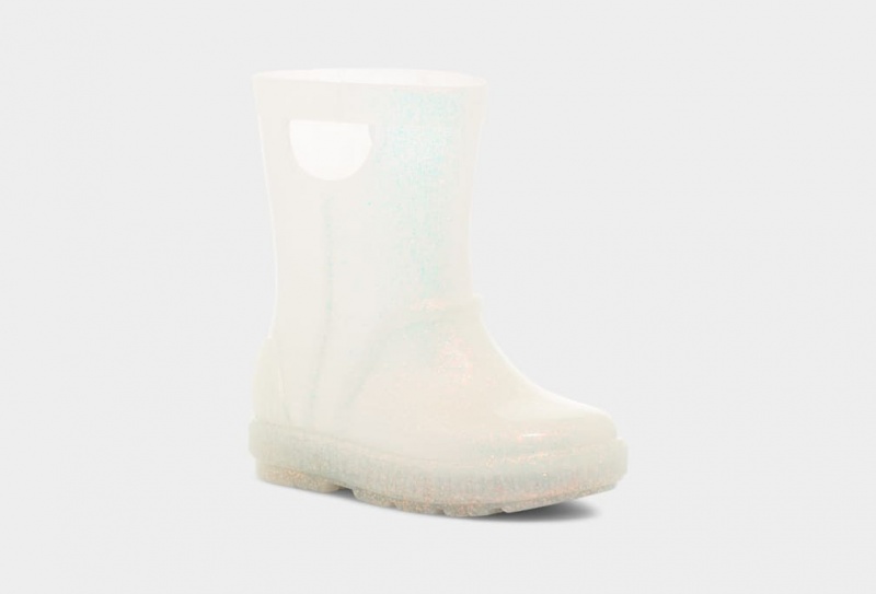 Ugg Toddler Drizlita Glitter Gummistövlar Barn Vita | Sverige-86059