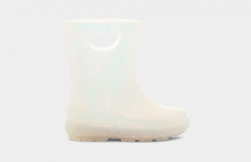 Ugg Toddler Drizlita Glitter Gummistövlar Barn Vita | Sverige-86059