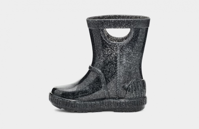 Ugg Toddler Drizlita Glitter Gummistövlar Barn Svarta | Sverige-39824