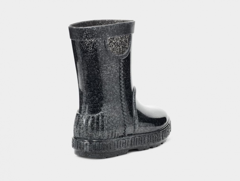 Ugg Toddler Drizlita Glitter Gummistövlar Barn Svarta | Sverige-39824