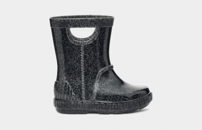 Ugg Toddler Drizlita Glitter Gummistövlar Barn Svarta | Sverige-39824