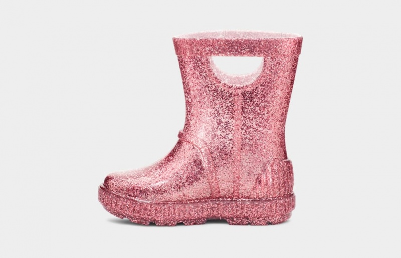 Ugg Toddler Drizlita Glitter Gummistövlar Barn Rosa | Sverige-13098