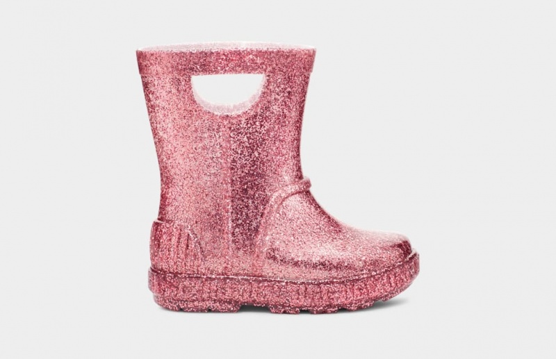 Ugg Toddler Drizlita Glitter Gummistövlar Barn Rosa | Sverige-13098