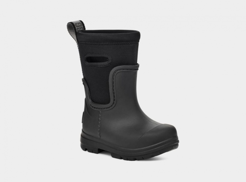 Ugg Toddler Droplet Mid Gummistövlar Barn Svarta | Sverige-06982