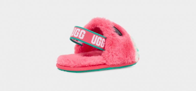 Ugg Toddler Fluff Yeah Watermelon Stuffie Tofflor Barn Rosa | Sverige-20316