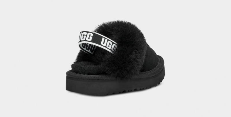 Ugg Toddler Funkette Tofflor Barn Svarta | Sverige-21956