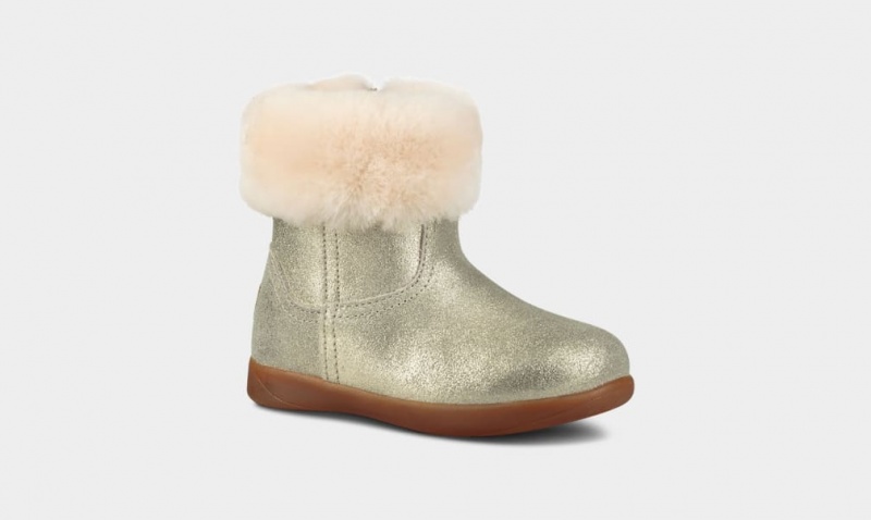 Ugg Toddler Jorie II Metallic Stövlar Barn Guld | Sverige-38604