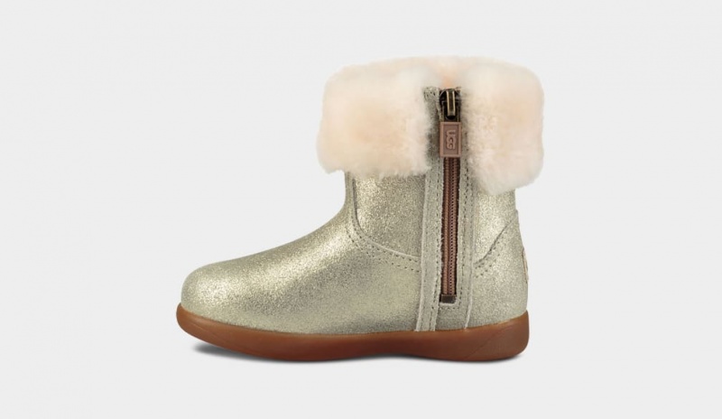 Ugg Toddler Jorie II Metallic Stövlar Barn Guld | Sverige-38604