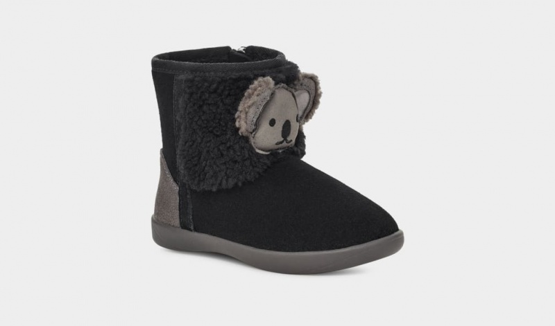 Ugg Toddler Koala Stuffie Stövlar Barn Svarta | Sverige-25178