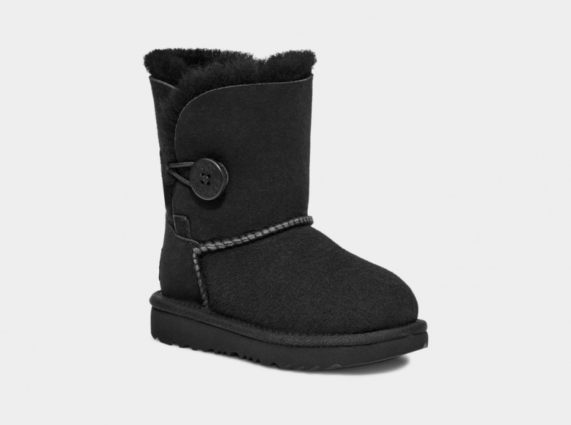 Ugg Toddler Korta Bailey Button II Stövlar Barn Svarta | Sverige-37102