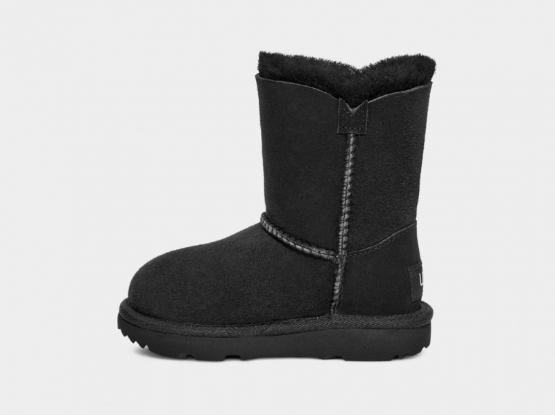 Ugg Toddler Korta Bailey Button II Stövlar Barn Svarta | Sverige-37102