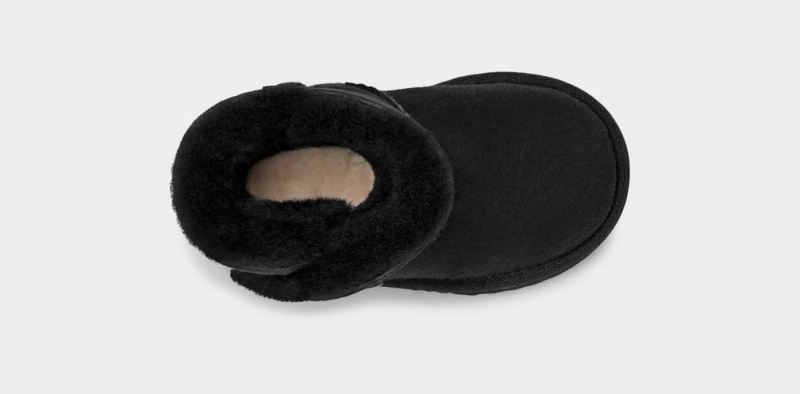 Ugg Toddler Korta Bailey Button II Stövlar Barn Svarta | Sverige-37102