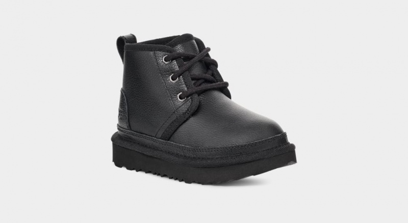 Ugg Toddler Neumel II Läder Stövlar Barn Svarta | Sverige-49613