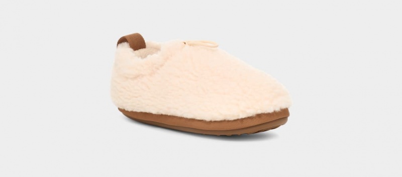 Ugg Toddler Plushy Tofflor Barn Beige Bruna | Sverige-29408