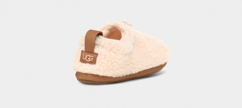 Ugg Toddler Plushy Tofflor Barn Beige Bruna | Sverige-29408