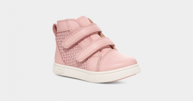 Ugg Toddler Rennon II Gel Hearts Sneakers Barn Rosa | Sverige-93174