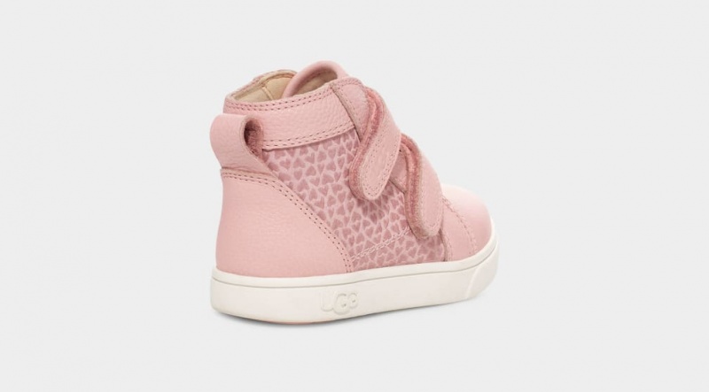 Ugg Toddler Rennon II Gel Hearts Sneakers Barn Rosa | Sverige-93174