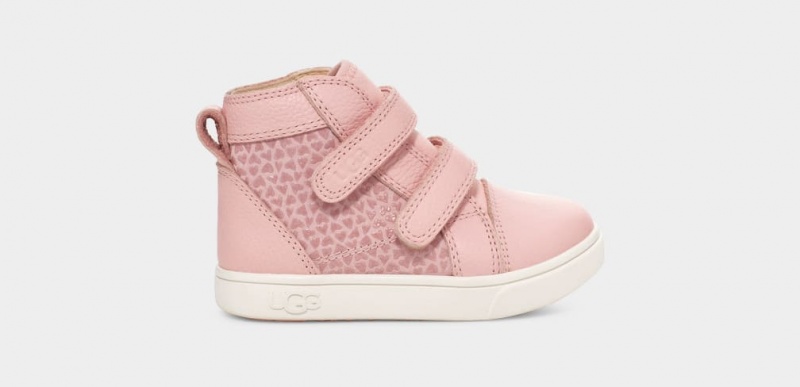 Ugg Toddler Rennon II Gel Hearts Sneakers Barn Rosa | Sverige-93174