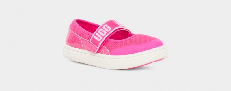 Ugg Toddler Rennon Skimmer Glitter Sneakers Barn Rosa | Sverige-32816