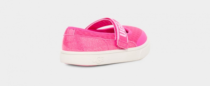 Ugg Toddler Rennon Skimmer Glitter Sneakers Barn Rosa | Sverige-32816