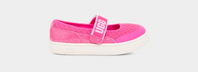 Ugg Toddler Rennon Skimmer Glitter Sneakers Barn Rosa | Sverige-32816