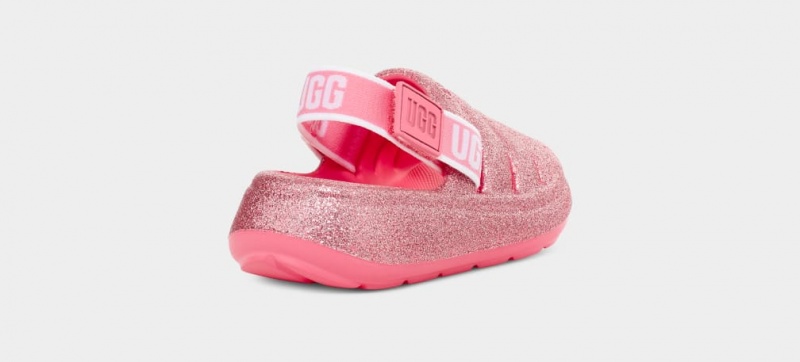 Ugg Toddler Sport Yeah Glitter Badtofflor Tofflor Barn Rosa | Sverige-93208