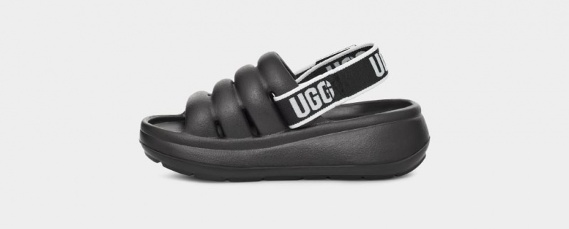 Ugg Toddler Sport Yeah Sandaler Barn Svarta | Sverige-26451