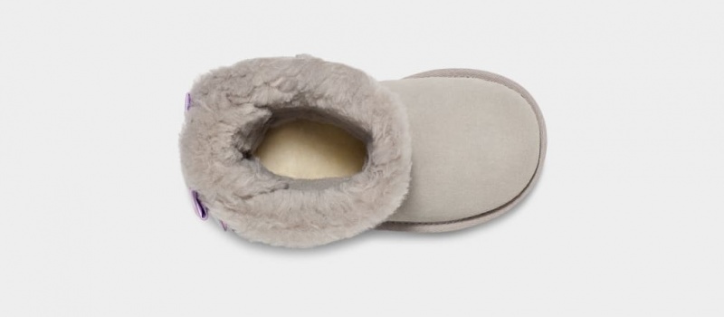 Ugg Toddler T Bailey Bow Iridescent Stövlar Barn Grå | Sverige-64078