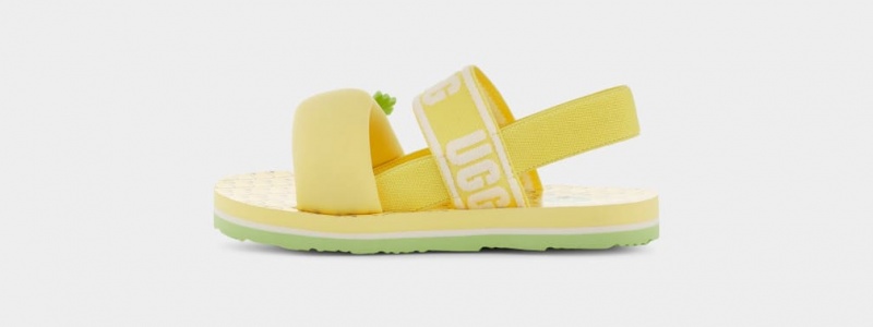 Ugg Toddler Zuma Slingback Pineapple Stuffie Sandaler Barn Gula | Sverige-89362