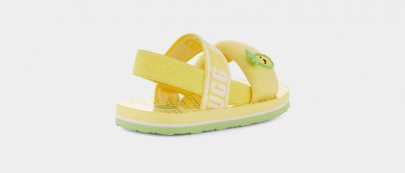 Ugg Toddler Zuma Slingback Pineapple Stuffie Sandaler Barn Gula | Sverige-89362