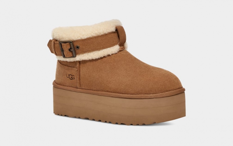 Ugg Ultra Mini Belted Roller Stövlar Dam Bruna | Sverige-18659