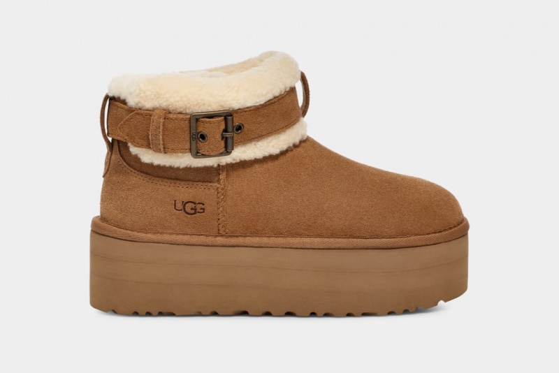 Ugg Ultra Mini Belted Roller Stövlar Dam Bruna | Sverige-18659