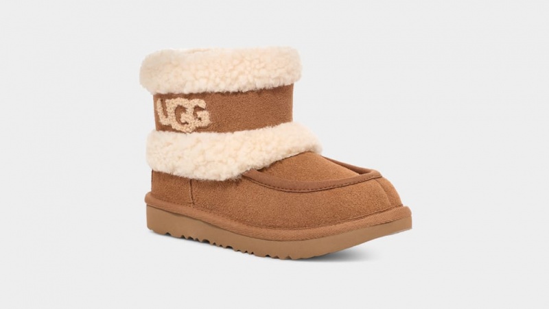 Ugg Ultra Mini UGG Fluff Stövlar Barn Bruna | Sverige-41873