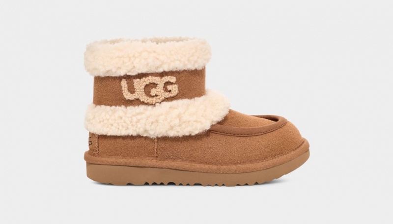 Ugg Ultra Mini UGG Fluff Stövlar Barn Bruna | Sverige-41873