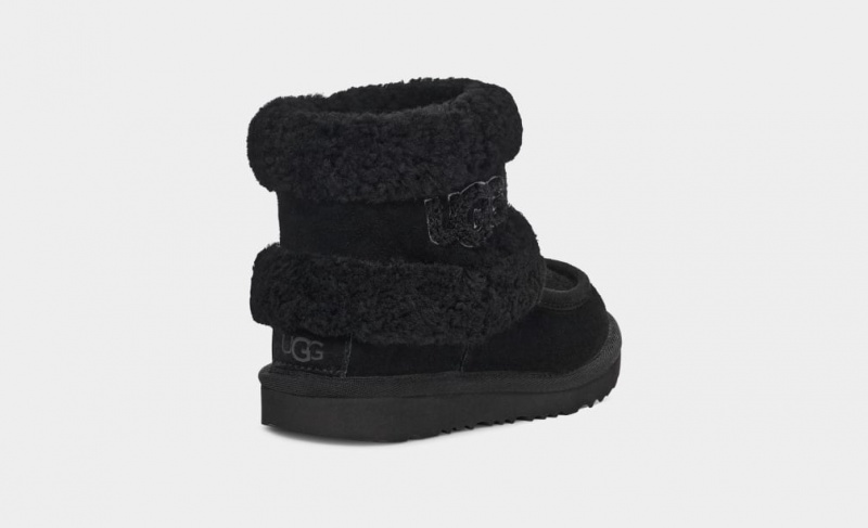 Ugg Ultra Mini UGG Fluff Stövlar Barn Svarta | Sverige-74913