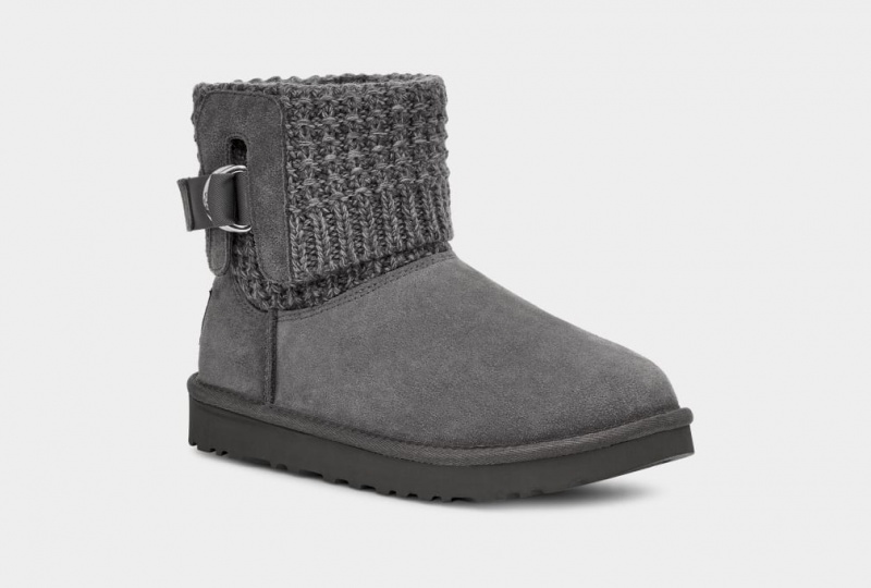 Ugg W Classic Solene Mini Stövlar Dam Grå | Sverige-37126