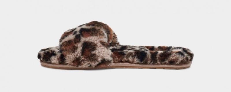 Ugg W Fluff Badtofflor II Leopard Tofflor Dam Leopard | Sverige-26730