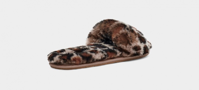 Ugg W Fluff Badtofflor II Leopard Tofflor Dam Leopard | Sverige-26730