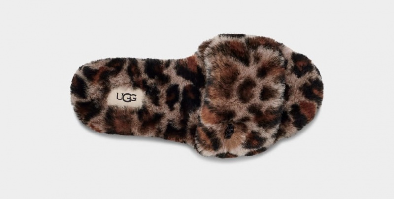 Ugg W Fluff Badtofflor II Leopard Tofflor Dam Leopard | Sverige-26730