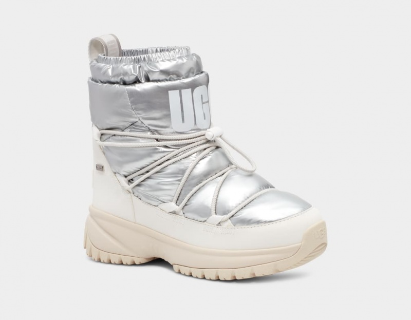 Ugg Yose Puffer Stövlar Dam Silver | Sverige-71205