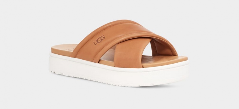 Ugg Zayne Crossband Sandaler Dam Bruna | Sverige-72138