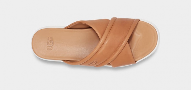 Ugg Zayne Crossband Sandaler Dam Bruna | Sverige-72138